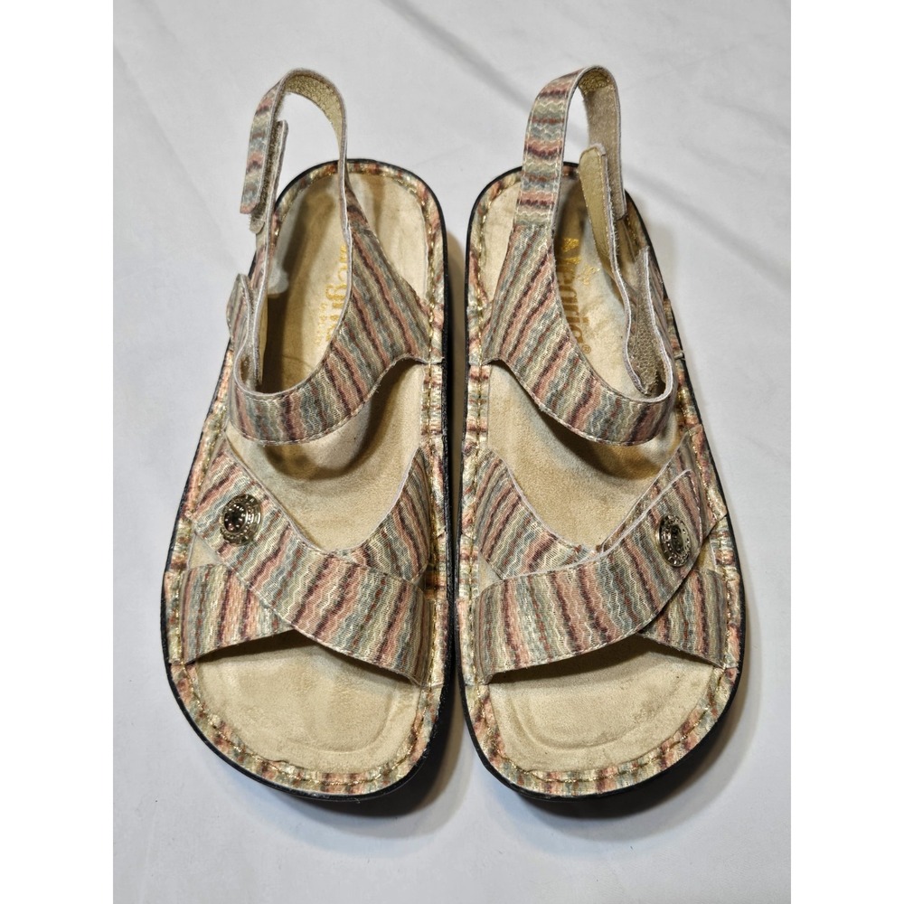 Alegria Kelsi Spumoni Sandals NWOT Strappy Leather EUR 37/US 6.5 Comfort Ortho